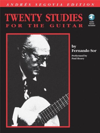 SOR/SEGOVIA:TWENTY STUDIES FOR GUITAR + AUDIO ACCESS