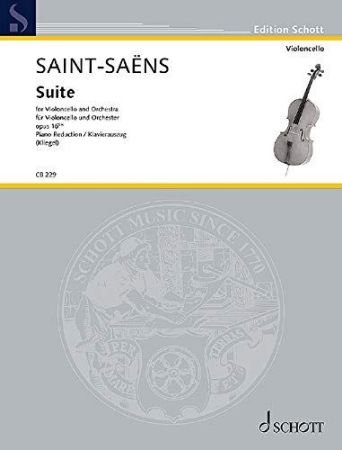 SAINT-SAENS:SUITE OP.16bis FOR CELLO AND PIANO