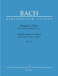 BACH J.S.:TRIO SONATA IN G MAJOR BWV 1039 FOR TWO FLUTES AND BASSO CON.