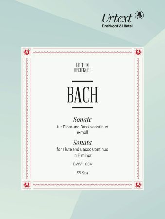 BACH J.S.:SONATA E-MOLL BWV 1034 FLUTE AND PIANO