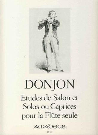 DONJON:ETUDES DE SALON ET SOLOS OU CAPRICES FLUTE SEUL