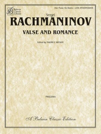 RACHMANINOV:VALSE AND ROMANCE 6 HANDS
