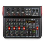 VONYX MEŠALNA MIZA VM-KG08 Music Mixer 8-Channel BT/DSP/USB Record