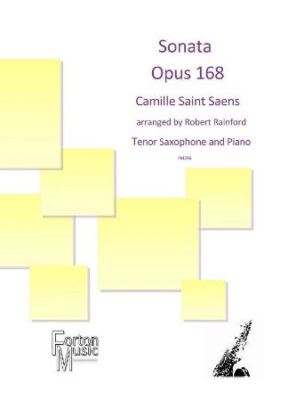 SAINT-SAENS:SONATA OP.168  TENOR SAXOPHONE AND PIANO