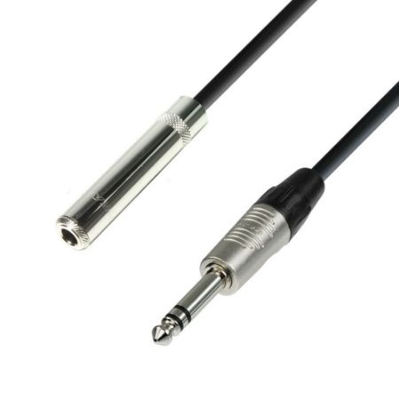 Adam Hall Cables 4 STAR BOV 0600 Headphone Extension 6.3 mm Jack Stereo to 6.3 m