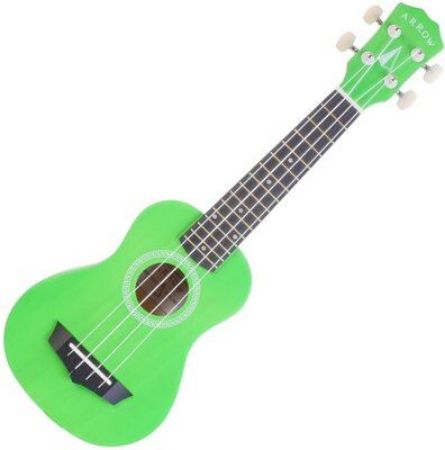 ARROW sopran ukulele PB10 Green w/bag
