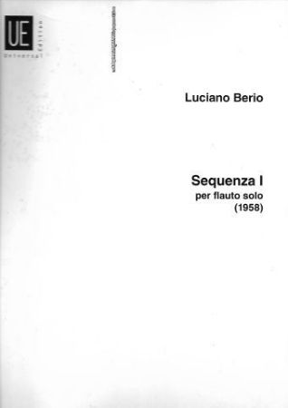 BERIO:SEQUENZA I PER FLAUTO SOLO