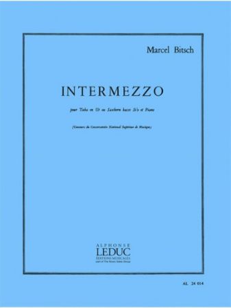 BITSCH:INTERMEZZO POUR TUBA EN UT OU SAXHORN ET PIANO