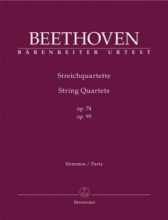 BEETHOVEN:STRING QUARTETS OP.74 & OP.95 PARTS