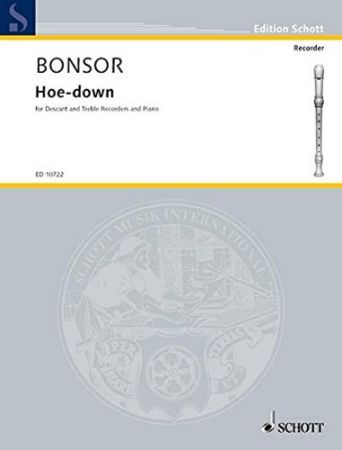 BONSOR:HOE-DOWN FOR DESCANT AND TREBLE RECORDERS AND PIANO