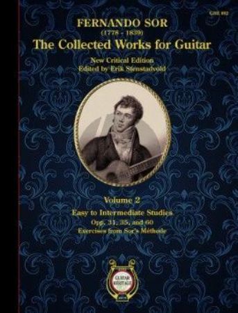 SOR:THE COLLECTED WORKS FOR GUITAR VOL.2 EASY TO INTERM. STUDIES OPP.31,35 & 60