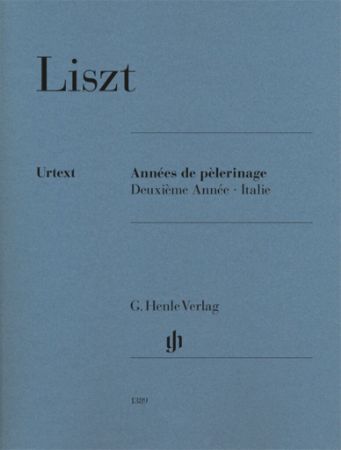 LISZT:ANNÉES DE PELERINAGE - DEUXIEME ANNÉE - ITALIE