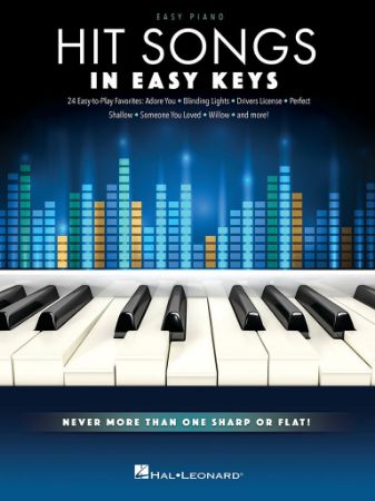 HIT SONGS IN EASY KEYS FOR  EASY PIANO