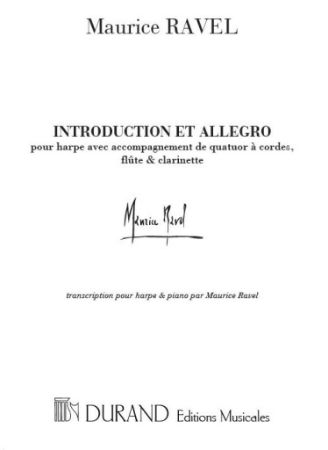 RAVEL:INTRODUCTION ET ALLEGRO HARPE & PIANO