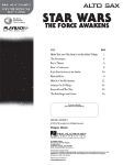 STAR WARS THE FORCE AWAKENS PLAY ALONG ALTO SAX +AUDIO ACCESS