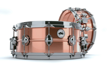 DS DRUMS mali boben snare 14x6'' COPPER