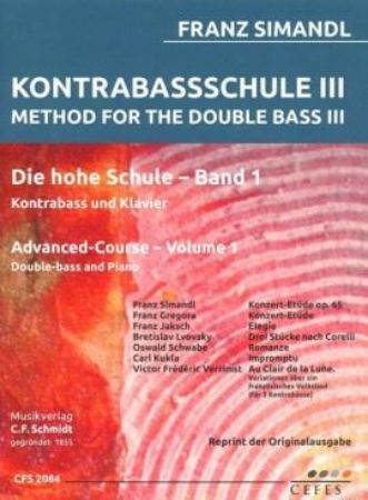 SIMANDL:KONTRABASSSCHULE III DIE HOHE SCHULE BAND 1