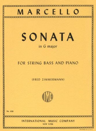 MARCELLO:SONATA IN G MAJOR STRING BASS AND PIANO