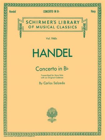 HANDEL/SALZEDO:CONCERTO IN Bb FOR HARP SOLO