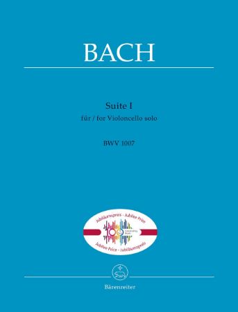 BACH J.S.:SUITE BWV 1007 NO.1 FOR VIOLONCELLO SOLO