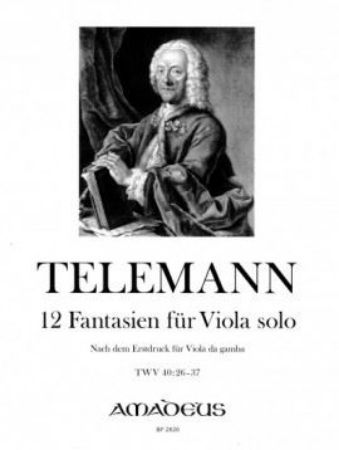 TELEMANN:12 FANTASIEN FUR VIOLA SOLO TWV 40.26-37