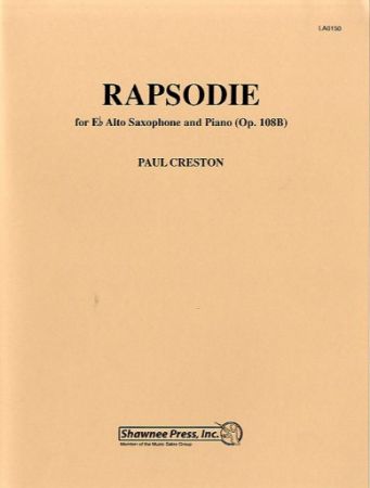 CRESTON:RAPSODIE FOR Eb SAXOPHONE AND PIANO PŠ.108B
