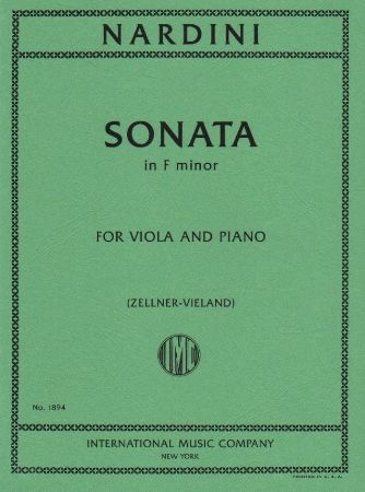 NARDINI:SONATA IN F MINOR VIOLA AND PIANO
