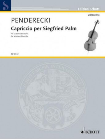 PENDERECKI:CAPRICCIO PER SIEGFRIED PALM VIOLONCELLO SOLO