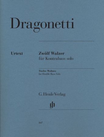 DRAGONETTI:TWELWE WALTZES OP.77 KONTRABSS SOLO