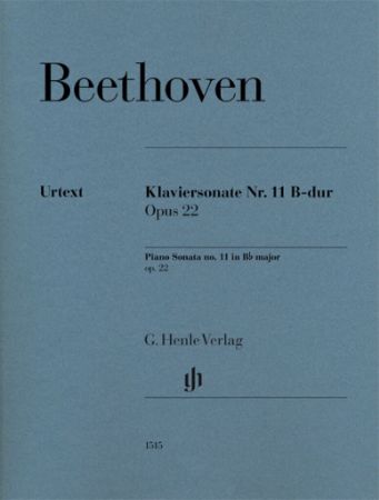 BEETHOVEN:PIANO SONATA NO.11 OP.22 B-DUR PIANO