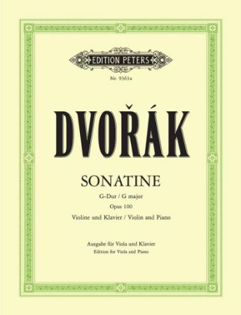 DVORAK:SONATINA OP.100 G-DUR VIOLA AND PIANO (HALLMANN)