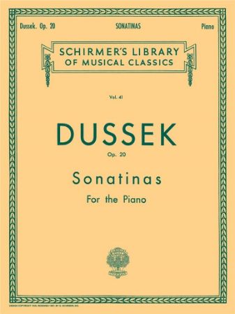 DUSSEK:SONATINAS FOR PIANO OP.20