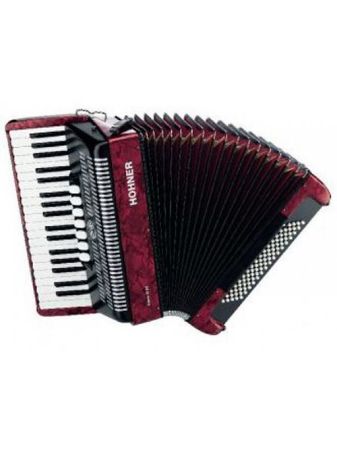 HOHNER HARMONIKA BRAVO III 80 BASNA RDEČA SILENT KEY