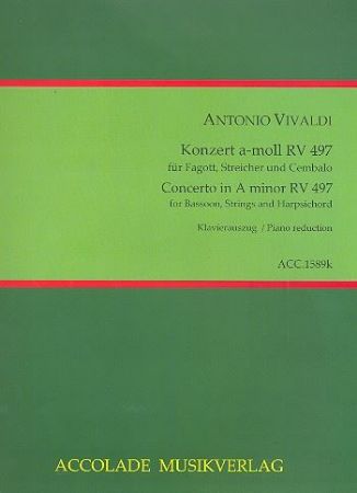 VIVALDI:BASSOON CONCERTO IN A-MOLL RV 497 FOR BASSOON AND PIANO