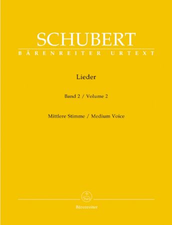 SCHUBERT:LIEDER VOL.2 MEDIUM VOICE