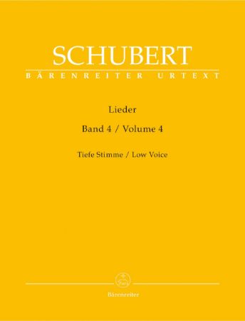 SCUBERT:LIEDER VOL.4 LOW VOICE