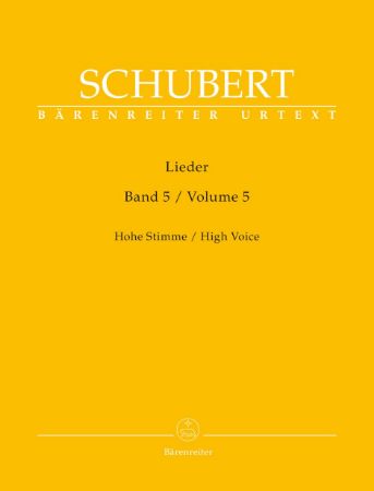 SCHUBERT:LIEDER VOL.5 HIGH VOICE