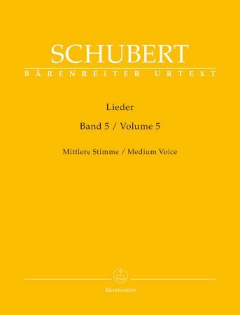 SCUBERT:LIEDER VOL.5 MEDIUM VOICE