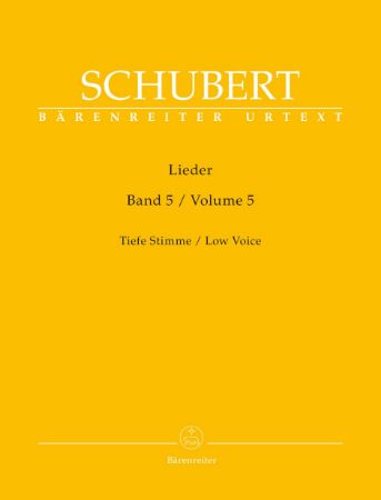 SCUBERT:LIEDER VOL.5 LOW VOICE