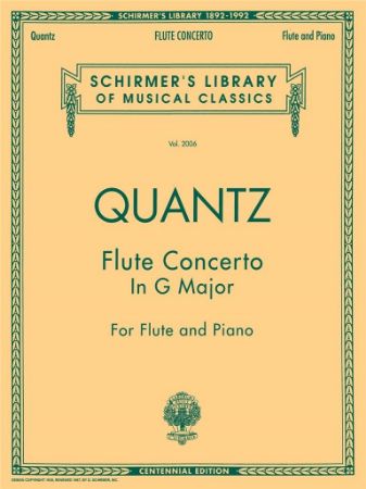 QUANTZ:FLUTE CONCERTO IN G MAJOR