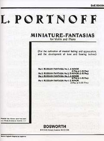 PORTNOFF:RUSIAN FANTASIA NO.3 A MINOR