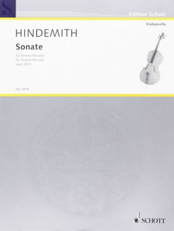 HINDEMITH:SONATE OP.25/3 VIOLONCELLO SOLO