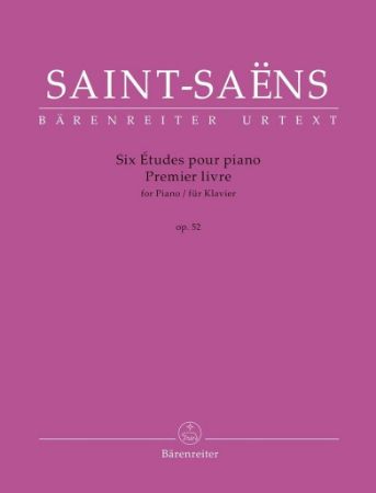 SAINT-SAENS:SIX ETUDES POUR PIANO PREMIER LIVRE OP.52