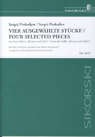 PROKOFIEV:4 SELECTED PIECES FROM ROMEO AND JULIA FOR VIOLA AND PIANO