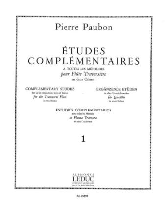 PAUBON:ETUDES COMPLEMENTAIRES  VOL.1