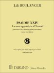 BOULANGER:PSAUME XXIV VOCAL SCORE