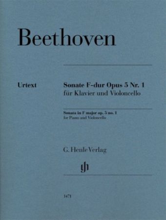 BEETHOVEN:SONATA IN F-DUR OP.5 NO.1 FOR CELLO AND PIANO