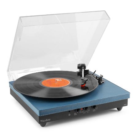 Audizio gramofon RP113D Record Player with BT in/out Dark Blue