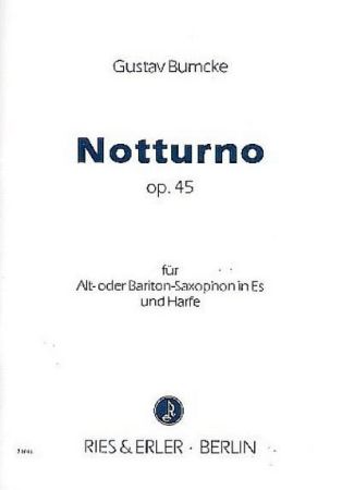 BUMCKE.NOTTURNO ALT ODER BARITON SAXOPHONE IN ES UND HARFE