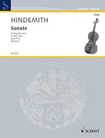 HINDEMITH:SONATE OP.31/4 VIOLA SOLO